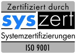 Zertifiziert syszert ISO 9001